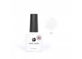 Гель-лак ADRI COCO Allure Cream т 06 камуфлирующий молочный с шиммером