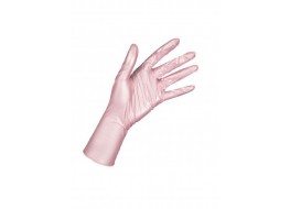 Перчатки  нитриловые S 1 ПАРА  розовые перламутр Adele
