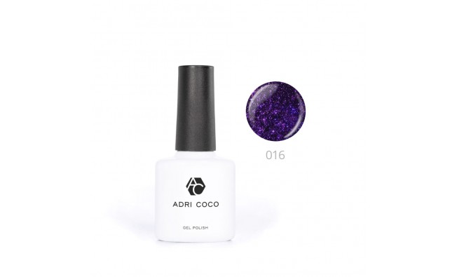 Гель-лак ADRI COCO т 016 мерцающий фиолетовый 8 мл