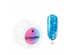 Гель для дизайна ногтей ADRI COCO Cristallin №02 Голубой кристалл 6 мл