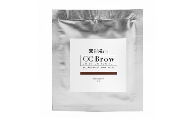 Хна для бровей СС Brow Dark brown Темно-коричневый САШЕ 5 гр  (00077)