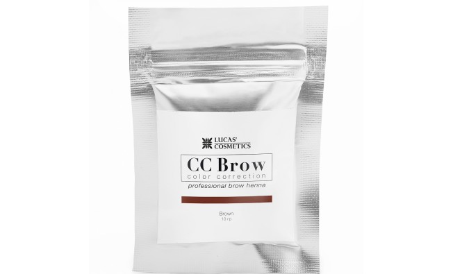 Хна для бровей СС Brow Dark brown Темно-коричневый САШЕ 10 гр (00077)