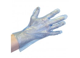 Перчатки WL полиэтилен L голубые 