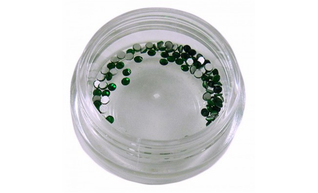 Стразы стекло SS2 Темно-зеленый ( Malachit green)
